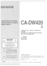 AIWA CADW420U OEM Owners