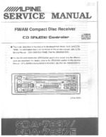 ALPINE CDA-7837 OEM Service