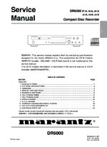 Marantz DR6000 OEM Service