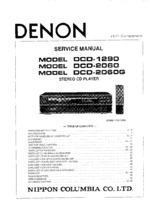 DENON DCD1290 OEM Service