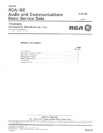 GENERAL ELECTRIC 35233B OEM Service