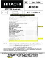 Hitachi 46W500 OEM Service