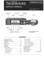 KENWOOD TM221ES OEM Service