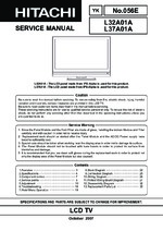 Hitachi L37A01A OEM Service