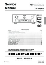 Marantz Marantz_PS17 OEM Service