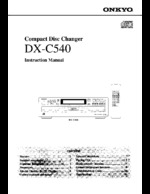 ONKYO DXC540 OEM Owners