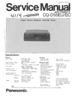 PANASONIC CQD55EC OEM Service