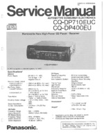 Panasonic CQ-DP400EU OEM Service