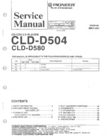 PIONEER CLDD504 OEM Service