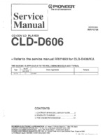 PIONEER CLD-D606 OEM Service