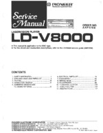 PIONEER LDV8000 OEM Service