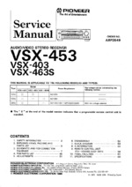 Pioneer VSX-403 OEM Service