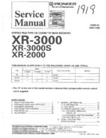 PIONEER XR2000 OEM Service