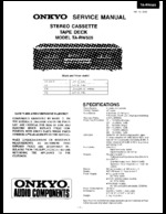 Onkyo TARW505 OEM Service