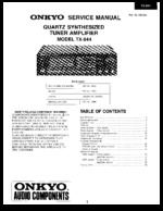 Onkyo TX844 OEM Service