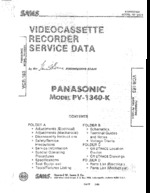 PANASONIC PV1340K SAMS Photofact®