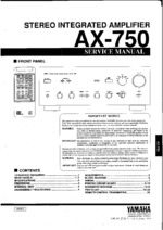 YAMAHA AX750 OEM Service