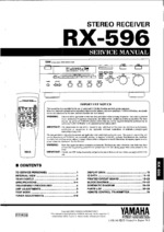 YAMAHA RX-596RDS OEM Service