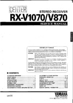 YAMAHA RX-V870 OEM Service