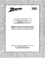 ZENITH VRL4210HF OEM Service